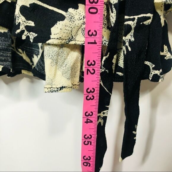 Free People French Quarter Floral Black Wrap Dress - Picture 8 of 15